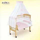FabiMax Beistellbett BabyMax classic mit Vollausstattung Hanna rosa, Matratze Protect