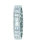 DKNY NY3715 Ladies Stainless Crystal Set Bangle and Silver Dial Watch
