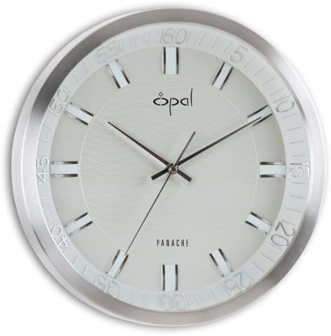 Aluminium case round wall clock