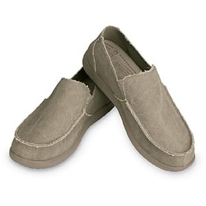 Crocs Men's Santa Cruz Slip-On Loafer,Khaki/Khaki,8 (D)M US