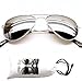 Kd202-vp Kids Childrens Aviator Mirrored Sunglasses (Mr Silver, Mirrored)
