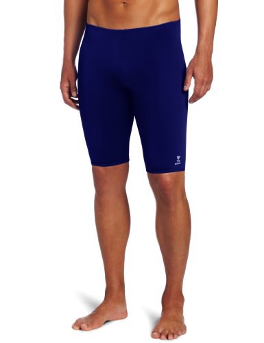 TYR Sport Boys' Solid Durafast Jammer,Navy,26
