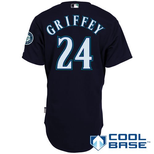 Seattle Mariners Authentic Ken Griffey Jr. Alternate Cool Base Jersey - Navy 40