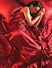 Red Satin Super King Size Duvet Cover & Fitted Sheet Set