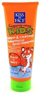 Kiss My Face Kids Shampoo & Conditioner 8 oz. Tube Orange-U-Smart (3-Pack) with Free Nail File