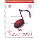 Roaring Spring Paper Products Music Notebook, 11 x 8.5 Inches, 12 Stave (15009)