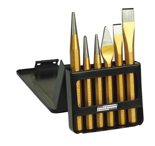 Produkt-Bild: Mannesmann M65405 Schlagwerkzeug-Satz 6-teilig Durchschlag + Meissel