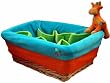 Nursery Basket, Natural Wicker Basket for baby's room. Circus Collection.