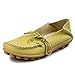 KaLeido Women's Driving Shoes Cowhide Leather Casual Lace-Up Loafer Flats Boat Shoes
