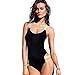 Flymall Classic High Waist Color Strap One-piece Bikini Monokini