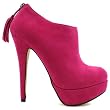 Spy Love Buy Suede Style Stiletto Heel Platform Zip Ankle Boots Alana