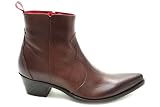 G0328B Cheap Mens Jeffery West Muse Brown Leather Cuban Heel Shoes Boots Size UK 9