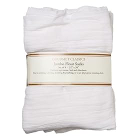 Gourmet Classics White Jumbo Flour Sacks, Set of 4Gourmet Classics Flour Sacks, Set of 4