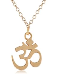 Kris Nations Om Cutout Overlay Necklace, 18"