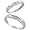 10k White Gold 2-Piece His (4mm) & Hers (3.5mm) Diamond Wedding Band Set, w/ 0.07 Carat Brilliant Cut Diamonds; Ladies Size 5