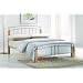 Tetras Silver 4Ft 6 Beech Silver Double Bed Frame