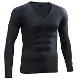 (アンダーアーマー)UNDER ARMOUR UAHGコンプレッションLSVネック MCM4113 アスレチック メンズ ベースレイヤー コンプレッション MCM4113 BLK SM
