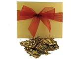 1 Lb Box Gourmet Almond Pistachio Toffee with Dark Chocolate