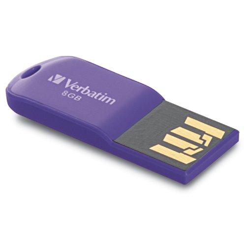 Verbatim 8 GB Store 'n' Go Micro USB 2.0 Flash Drive, Violet 47428