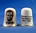 Porcelain China Collectable Thimble - Abraham Lincoln 16th President USA - Free Gift Box