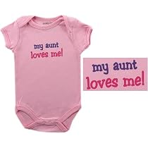 Baby-Says Bodysuit - My Aunt Loves Me, 6-9 months