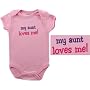 Baby-Says Bodysuit - My Aunt Loves Me