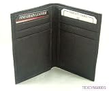 SLIM Bifold Pocket Wallet - Genuine Leather - In Black or Brown