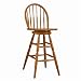 Carolina Cottage 30-Inch Swivel Windsor Barstool, Cherry
