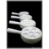 New Set of 4 Porcelain ESCARGOT Snail DISHES Plates