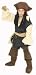 ディズニー チャイルド ジャック・スパロウ コスチューム Child Jack Sparrow Costume L