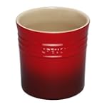 SAVE $16.01 - Le Creuset Stoneware Large Utensil Crock, Red $19.99