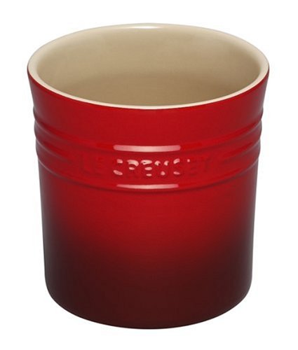 Childrens Toyshop  Kitchen & Housewares : Le Creuset Stoneware Large Utensil Crock, Red