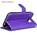 Arae Case Compatible for Samsung Galaxy s7, [Wrist Strap] Flip Folio [Kickstand Feature] PU Leather Wallet case with ID&Credit Card Pockets (Purple)