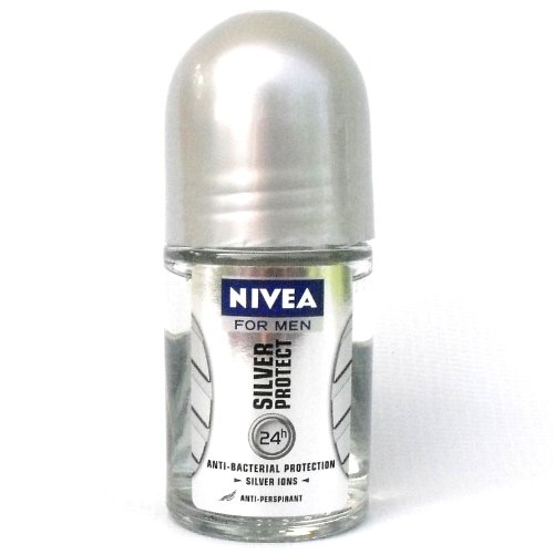 Nivea for Men Silver Protect Anti-Bacterial Antiperspirant Roll-On Travel Size 25ml