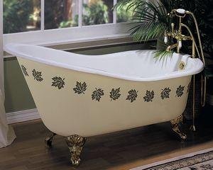 World Imports Elizabethan Classics SBTAPUFB Slipper Tub Rim Holes Cast Iron, Uncoated Brass