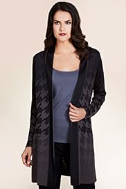 Per Una Dogtooth Print Longline Cardigan