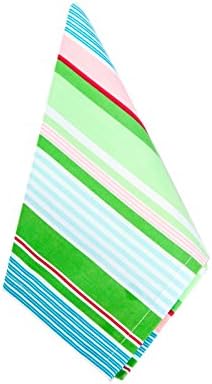 Hen House Linens Bold Stripe Grass Dinner Napkin, Set of 4