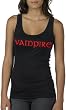 Vampire Longer Length Juniors Tank top with Vampire Lips on Back
