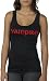 Vampire Longer Length Juniors Tank top with Vampire Lips on Back