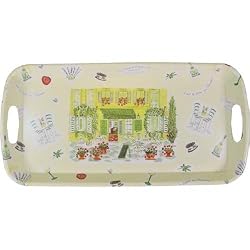 Caf&eacute; Portail de l'Olivier Elongated melamine sturdy tray with handles 15 by 7.5 inches