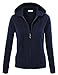 LE3NO Womens Comfortable Zip Up Fleece Hoodie Jacket