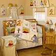 Pooh's Portraits 4-Piece Baby Crib Bedding Set