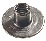 1/4-20 Thd., Steel Weld Nuts, Round Base (100 Per Box)