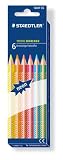 Produkt-Bild: Staedtler 1284F C6 - Tricki Dicki 6er Neon Dreieck-Farbstifte
