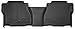 Husky Liners Weatherbeater Floor Mats | Fits 2007 - 2013 Toyota Tundra (Double Cab, CrewMax Cab) | 2nd Row, 1-pc Black - 19591