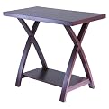 Owen X Curve Leg Entry Table - Antique Walnut