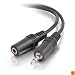C2G / Cables to Go 40408 3.5 mm Male/Female Stereo Audio Extension Cable Black, 12 feet/3.65 Meters