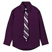 Boys' Cherokee&reg; Shirt And Tie Set - Plum