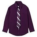 Boys' Cherokee&reg; Shirt And Tie Set - Plum