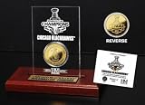 Highland Mint Chicago Blackhawks 2010 Stanley Cup Champions 24k Gold Overlay Coin with Acrylic Display